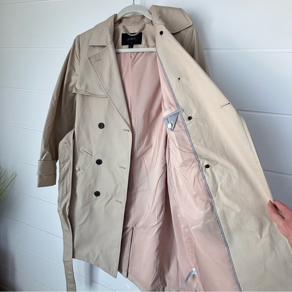 J. Crew Icon Trench Coat in Vintage Khaki Women's Size 4 - Picture 3 of 16